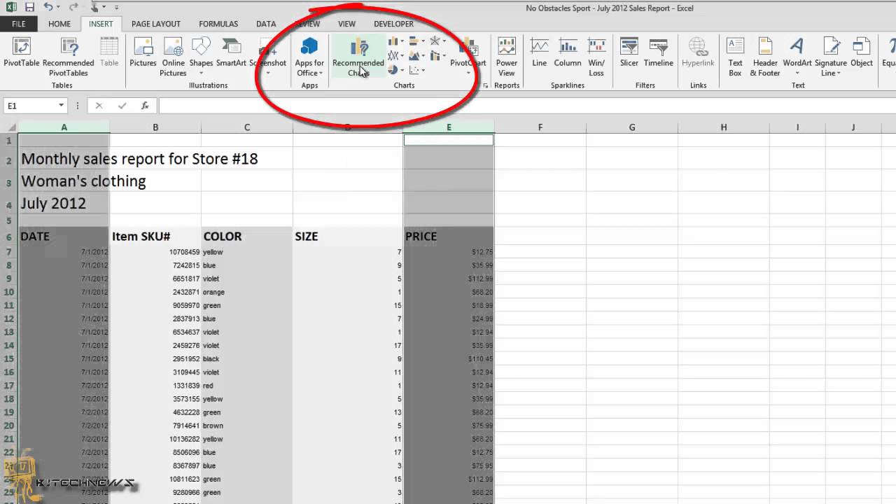 another way to use the quick analysis tool in excel